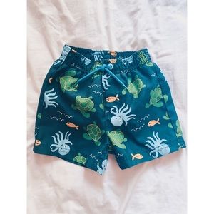 NWOT Gymboree Baby Boy Blue Swim Trunks 6-12months